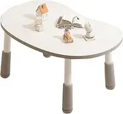 Cywaai Kid's Table, Easy to Assemble, Rounded Children's Play Desk, Easy to Clean Craft Table, Suitable for Living Room, Bedroom, Study, Playroom