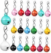 Hohopeti Pet Collar Accessories 20 Pcs Cat Dog Collar Bells Ring Chime Festive Decor