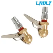 LABLT Air Tyre Chuck Ball Tire W/Valve Stem Lock On Clip Inflator Steel Fittin