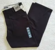 New Men's Dockers Easy Khaki Straight Fit D2 Flat Front Pants Black 466820007