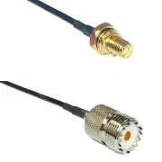RG174 SMA Female O-Ring to SO239 UHF Female Coax RF Cable USA-Ship Lot