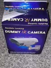 Dummy Security Camera Fake w/IR LED Flash Light CCTV Surveillance Indoor/Outdoor
