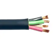 75' 2/4 SOOW Portable Power Cable Flexible CPE Jacket Black 600V