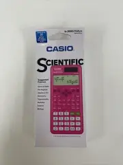 Casio Pink Scientific Calculator with Natural Textbook Display