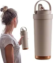 Water Cup with Straw - Portable Straw Water Cup, Reusable Cup with Lid | Drinkware-Drinkware BPA Free for Gym School Work, Travel Mug Proof