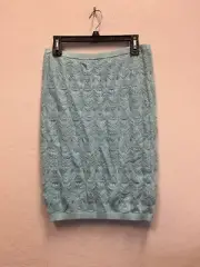 TOP SHOP Women's Light blue knit pencil skirt SIZE 10
