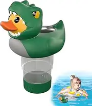 Duck Chlorinator | Swimming Pools Chlorine Tablets Holder - Animal Float Decoration with Light High-Efficiency Chlorinator for Spa Hotel Party Pool