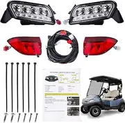 Panglong Tempo Golf Cart LED Light Kit, LED Headlight and Tail Light Kit Suitable for Club Car Tempo Gas and Electric Models