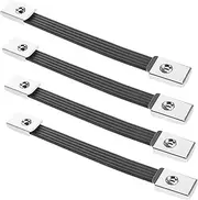MOLUCKFU Simple Speaker Handle 4pcs Set Black for Outdoor Amplifier and Speaker Straps