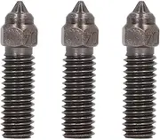 3PCS Hardened Steel Nozzles for K1, for Kobra, for Sovol Sv06 Plus Sv07 3D Printer Extruder Nozzles Metal Nozzle Ends 3D Printer Extruders MK8 3D Printer Extruder Nozzle