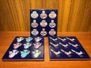 3 Masterworks Handcrafted Art Tile Ceramic Trivet Cactus Bird Pottery Pattern