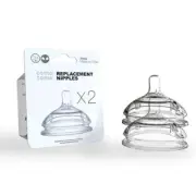COMOTOMO Replacement Silicone Teats Baby Bottle Nipples Slow Medium Fast Flow