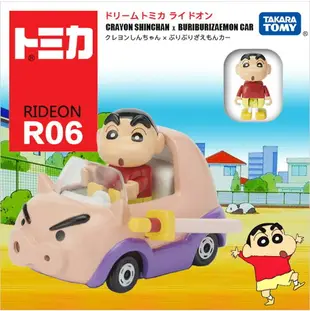 ☆勳寶玩具舖【現貨】TAKARA TOMY 多美小汽車 DREAM TOMICA RIDE ON 騎乘 R06 蠟筆小新 肥嘟嘟左衛門 小汽車