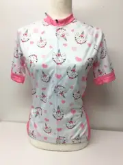 Women's Kitty-Corn Unicorn Fun Cycling Jersey Shot Sleeve size S New With Tags