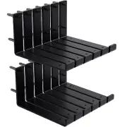 12 Pack - 9.25"L x 6"H x 1.5"W Shelf Bracket 1/5” Thick Iron Metal Wall Float...