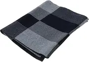 [VALICLUD] Men's Plaid Pattern Winter Scarf Warm Neck Wrap for Fashionable Outfit