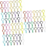 Operitacx 3sets DIY Keychains Lobster Clasp Keyring Clip Hooks Plastic Keyring Accessories for Crafts 100pcs*3