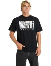 [Quiksilver] Aus Stack Short Sleeve T-shirt in Black