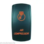 Laser ORANGE Rocker Switch AIR COMPRESSOR ETCHED 20A 12V On/off LED Light