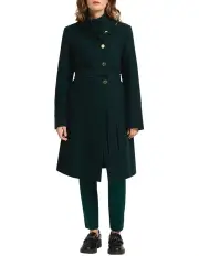 [Marcs] Cristina Felted Wool Coat in Green