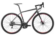 Apollo SCOUT 31X Gravel Bike - Matte Charcoal / Black / Red