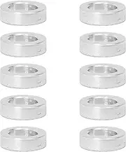 Zhooooonglf 10Pcs M3 Aluminum Spacers, Metal Spacer Aluminum Round 3.1mm ID x 5mm OD x1.5mm L Thickness Screw Standoff for M3 Screw Bolts Silver
