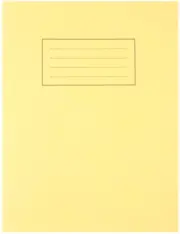 EXERCISE BOOK, 229X178MM, YELLOW, PRODUCT RANGE LINED FOR SILVINE