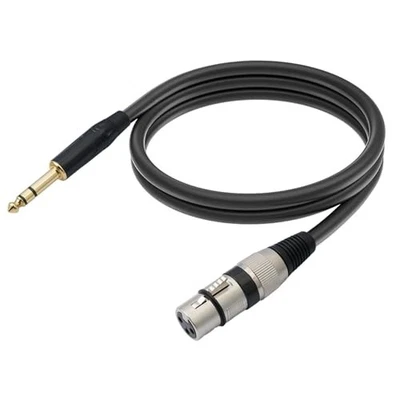 1/4 Inch TRS to XLR Male Balanced Signal Interconnect Cable Quarter inch to