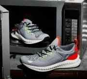 ASICS MICROFLUX 1021A233-020 GREY ORANGE MEN'S RUNNING SHOES JOGGING SPORT