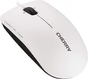 [CHERRY] MC 2000, Wired Mouse, Suitable for Right and Left-Handers, 3-Button Mouse, Tilt Wheel for Horizontal/Vertical Scrolling, GS Certification, Grey/White