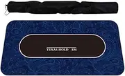 TX GIRL 140 * 70cm Poker Layout Rubber Poker Table Cloth Texas Hold'em Poker Table Top Mat Board Game Blackjack Layout (Size : 140 * 70cm)