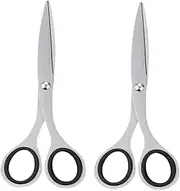 2pcs Pet Hair Trimmer Pet Hair Scissors Pet Hair Shaper Pet Scissors Pet Hairdressing Scissors Silver