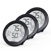 Indoor Thermometer Digital Hygrometer 3 Pack – Room Thermometer and Humidity Gau