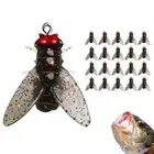 20PCS Durable Dry Flies Fishing Lures Kit Flies Spinner Swim Baits Fishing Gear