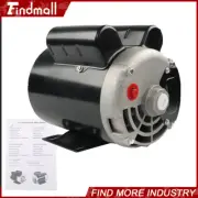 Findmall 3.7HP 3450RPM 230V Air Compressor Motor 1-Phase 56 Frame 5/8" Shaft