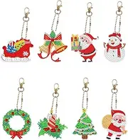 [Generic] Diamond Painting DIY Keychain Diamond Embroidery Double-Sided dot Diamond Acrylic Keychain(Specifiable Style)