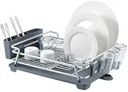 ispace Aluminum Dish Drainer Rustfree Dish Rack with Tray