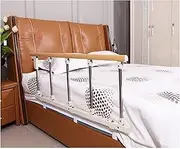 Bed Rail for Elderly Adults Seniors,Ajustable and Folding Bed Railing,Bedside Foldable Wooden Grain Rail for Elderly Easy to Assemble Safety Guard,Durable,122cm*40cm/48.03in*15.74i