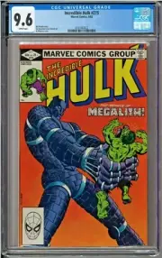 Incredible Hulk #275 CGC 9.6 White Pages Megalith app