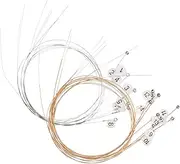 CATIEBYE 16Pcs Strings Durable Lyre Strings Replacement for Musical Instruments Sturdy Steel Lyre Accessories with Rich Resonance Practical Music Supplies