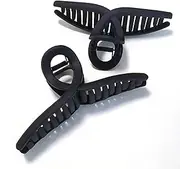 Nalodu 5 Inch Hair Claw Clips Extra Large No Slip Big Matte Jaw Butterfly Clip for Thin Fine Thick Hair Women, 2 Pack Black