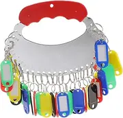 jojofuny 1Set Key Storage Tools Keyring Classification Tags with Key Tags for Home Office Dorms More Organize Keys Luggage Bags and Gym Items
