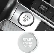 For Audi A6 A7 19-22 Silver Aluminum One-Click Startup Switch Ring Sticker Trim (for: Audi)