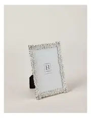 [Heritage] Bejewelled 10x15cm Photo Frame Silver