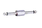 CARSON - Rock Plugs Adaptor / Lead Coupler 6.3 Mono Male - Male Chrome