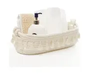 Toilet Paper Baskets Decorative Basket Cotton Rope Woven Basket - White