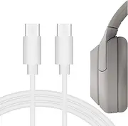 Geekria Type-C Headphones Charger Cable Compatible with Sony WH-1000XM5 WH-XB920N ULT WEAR WF-1000XM5 LinkBuds INZONE Buds, USB-C Replacement Power Charging Cord (4 ft/120 cm)