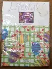NEW Bardwil Easter Spring Tablecloth Easter Garden Eggs Square 52" X 52"