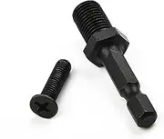 4pcs 1/4 Hex Shank Adapter To 3/8"-24UNF Male Thread Screw For Drill Bit Chuck 1/4 Hex Shank Adapter To 3/8"-24UNF Male Thread Screw Chuck