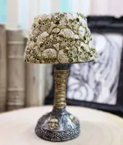 Ossuary Skull Heaps Mini LED Color Changing Table Lamp 7" Height Collectible